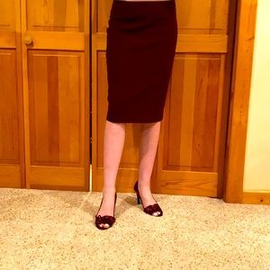 Maroon skirt